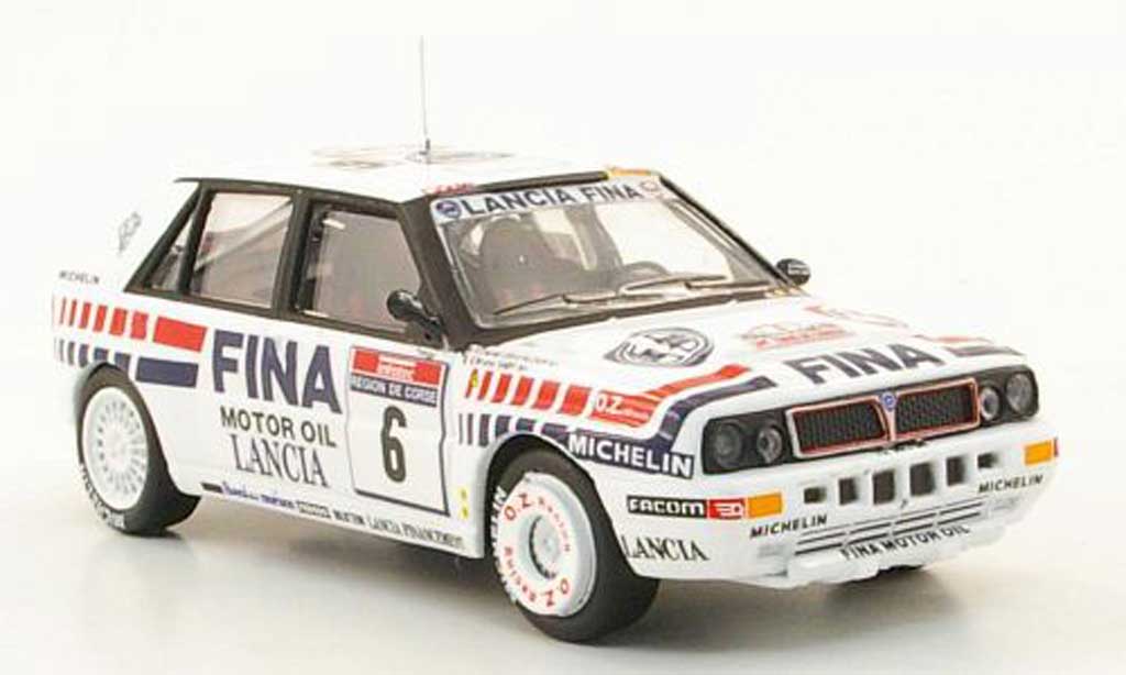 Lancia Delta HF Integrale 1/43 Hachette HF Integrale 16V No.6 FINA Tour de Corse 1990 modelauto