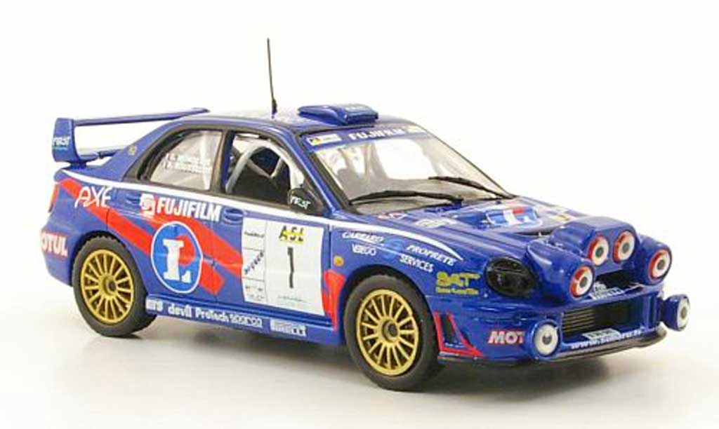 Subaru Impreza WRC 1/43 Hachette WRC No.1 Rally Lyon Charbonnieres 2002 modelauto