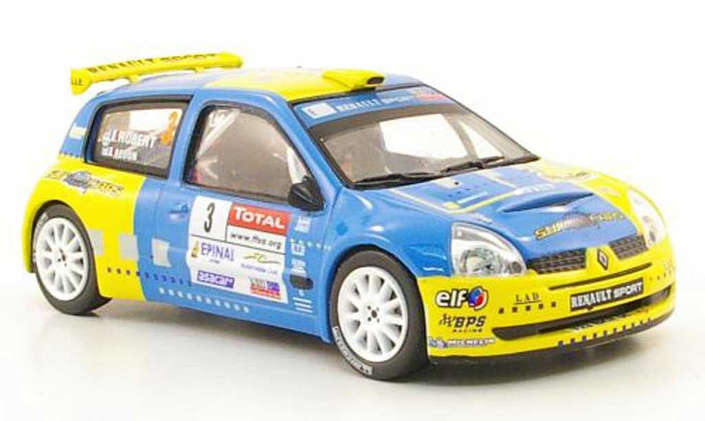 Renault Clio S1600 1/43 Hachette S1600 No.3 Rally Alsace Vosges 2006 modelauto