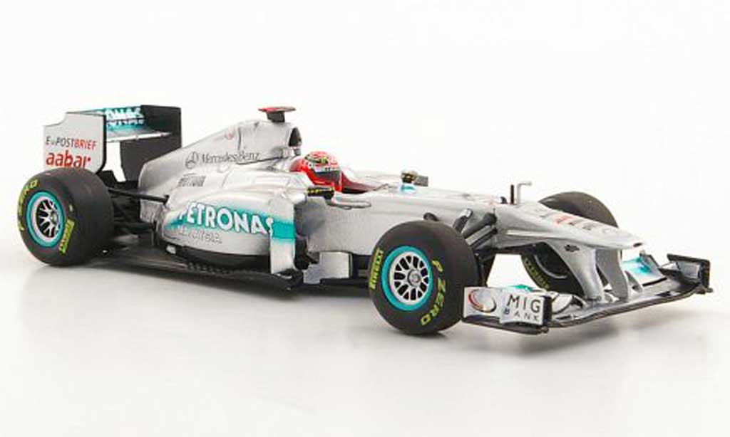 Mercedes F1 2011 1/43 Minichamps 2011 GP W02 No.7 Petronas M.Schumacher -Saison modelauto