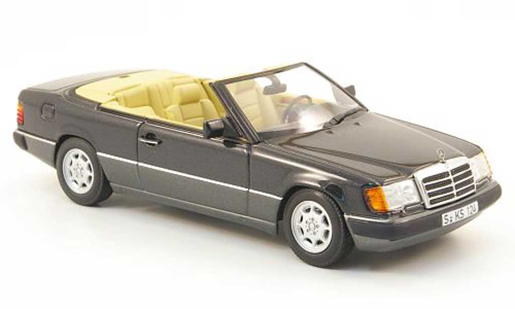 Mercedes 300 CE 1/43 Minichamps CE Cabriolet (A124) blauw/grijs modelauto