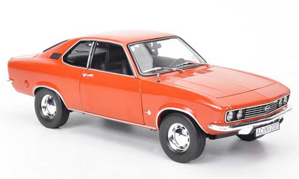 Opel Manta A 1/18 Norev A rood oranje 1971 modelauto