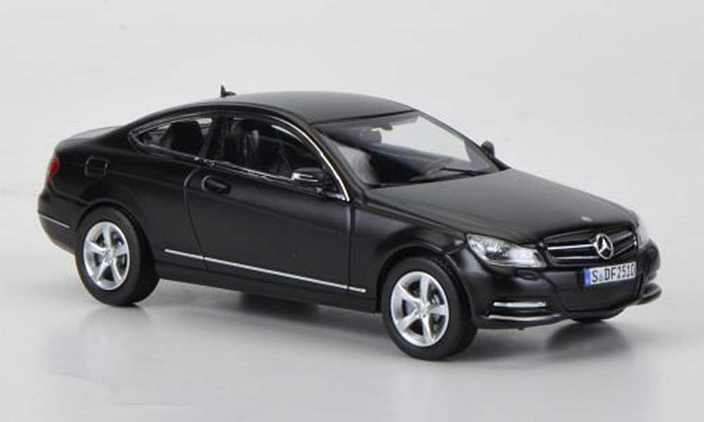 Mercedes Classe C 1/43 Norev Coupe (C204) mattzwart 2011 modelauto