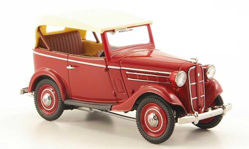 Datsun 17 1/43 Ebbro Phaeton rood/beige 1938 modelauto