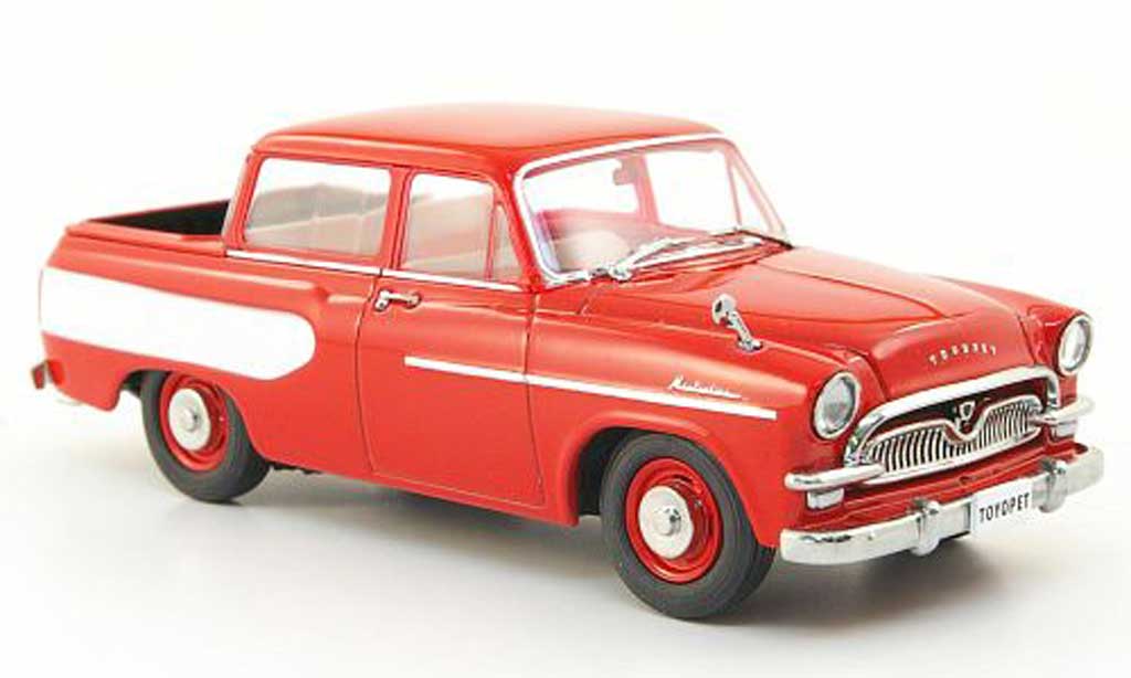 Toyopet Masterline 1/43 Ebbro Double Pick Up rood/wit 1959 modelauto