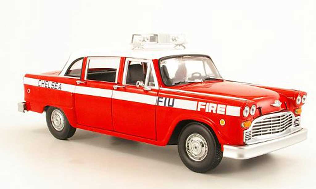 Checker Taxi 1/18 Sun Star A11 Chelsea Fire Engine Brandweer (US) modelauto