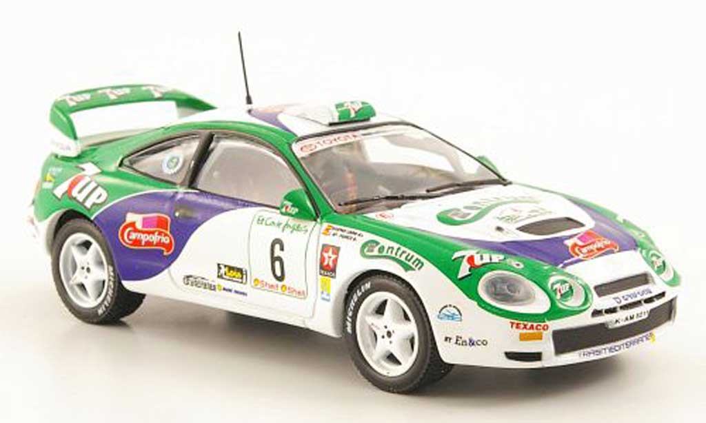Toyota Celica GT Four 1/43 Hachette 1996 GT Four No.6 7 UP Rally El Corte Ingles modelauto