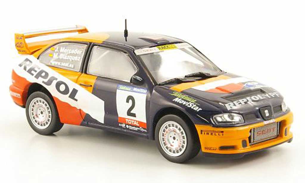 Seat Cordoba 1/43 Hachette WRC No.2 Repsol Rally RAC Navarra de Tierra 2001 modelauto