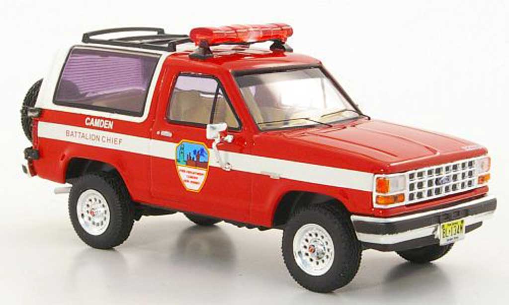 Ford Bronco 1/43 Premium X II Fire Department Camden New Jersey pompier 1990 modelauto