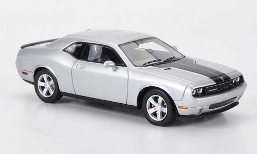 Dodge Challenger 2009 1/43 Premium X 2009 SRT8 grijs /zwart modelauto