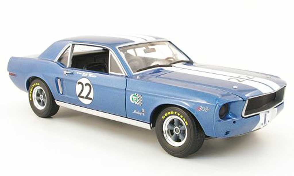 Ford Mustang 1968 1/18 Greenlight 1968 t/a no.22 bill maier modelauto