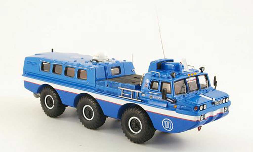 Zil 49061 1/43 DIP Models Blue Bird Gelandefahrzeug avec Personenabteil modelauto