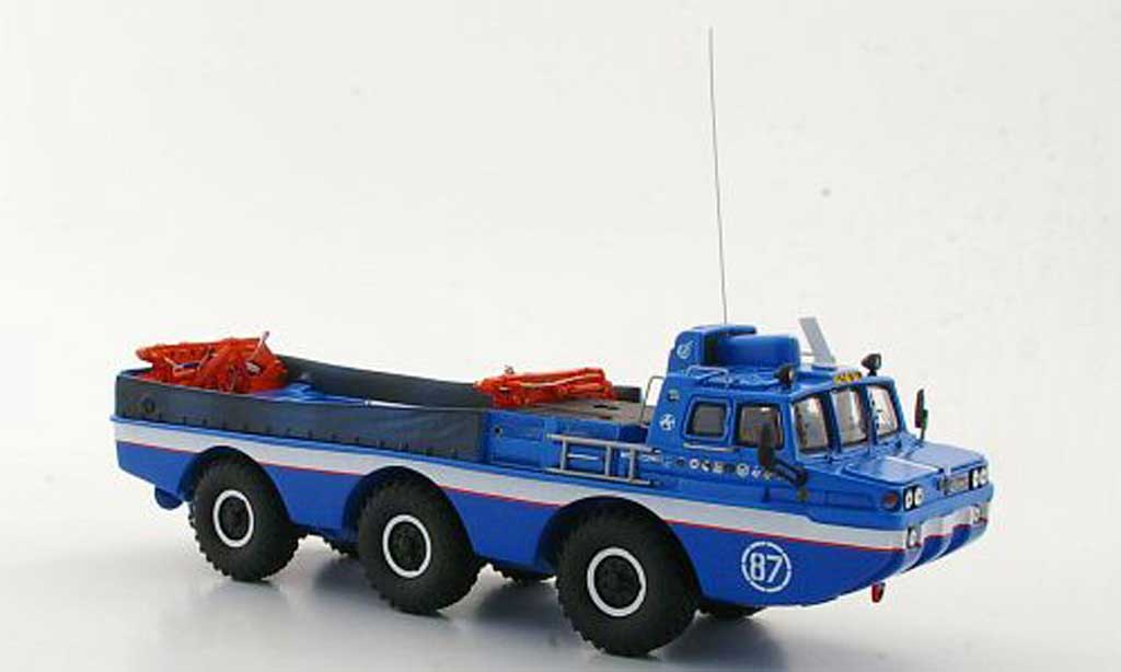 Zil 4906 1/43 DIP Models Blue Bird Gelandefahrzeug avec Kran modelauto