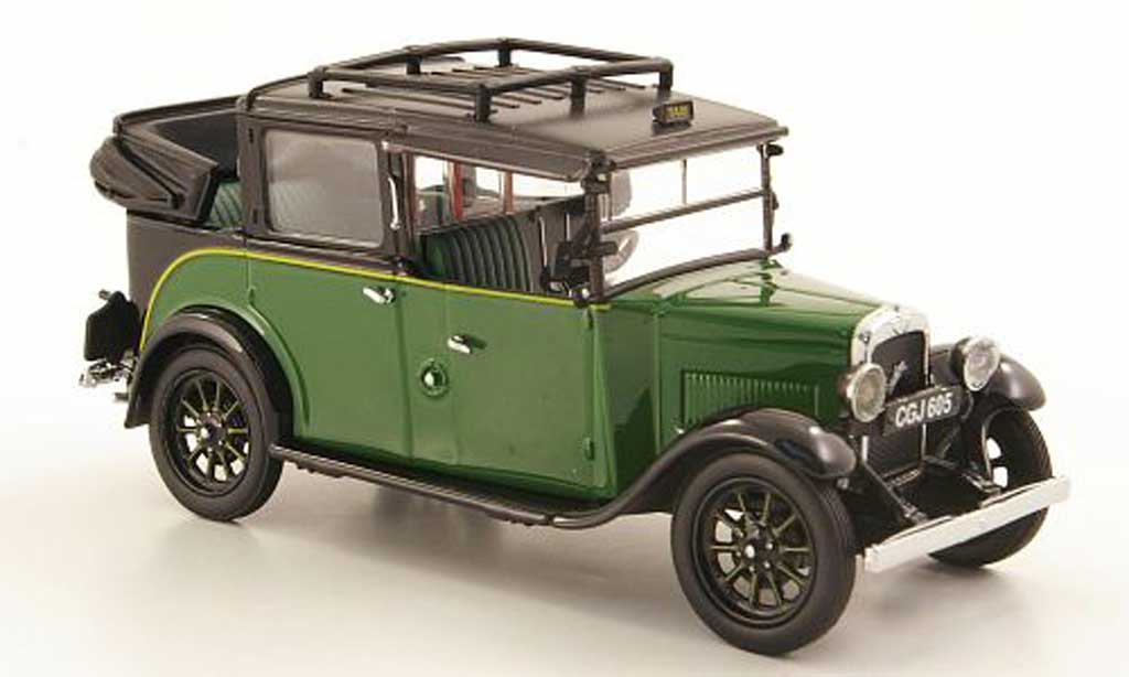 Austin Low Loader 1/43 Oxford Taxi grun/zwart offen modelauto