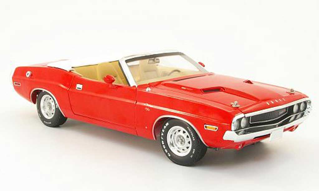 Dodge Challenger 1970 1/18 Greenlight 1970 r/t cabriolet rood modelauto