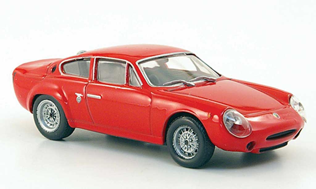 Abarth 1300 Simca GT 1/43 Hachette Simca GT rood 1963 modelauto