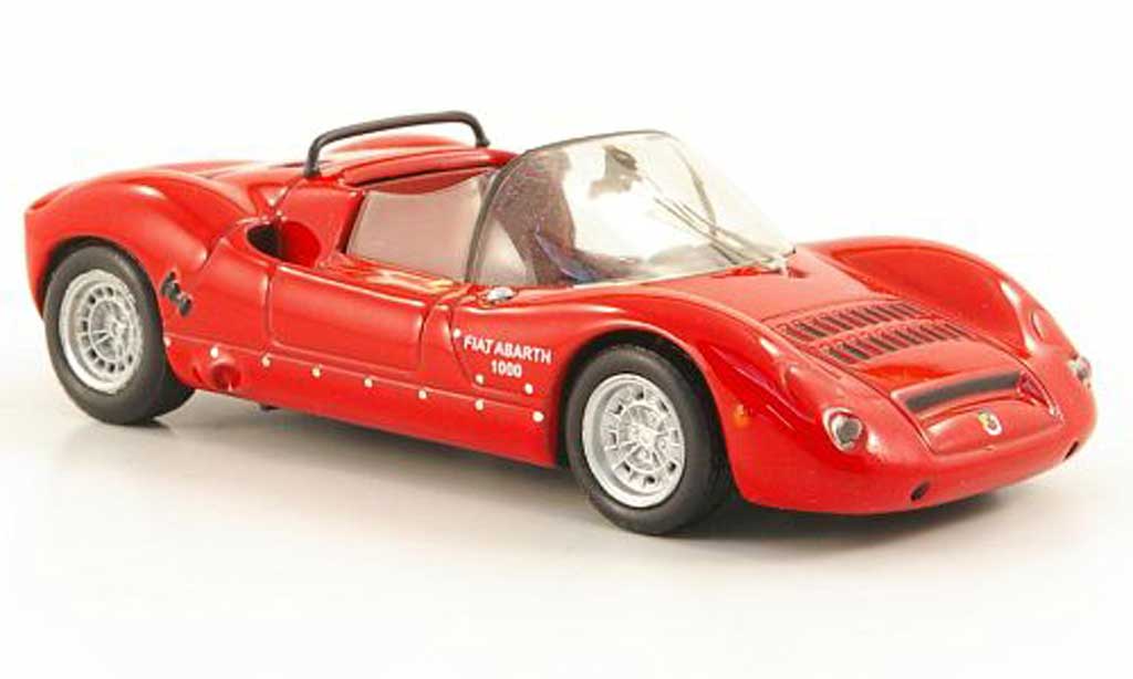 Fiat Abarth 1000 1/43 Hachette SP rood 1966 modelauto