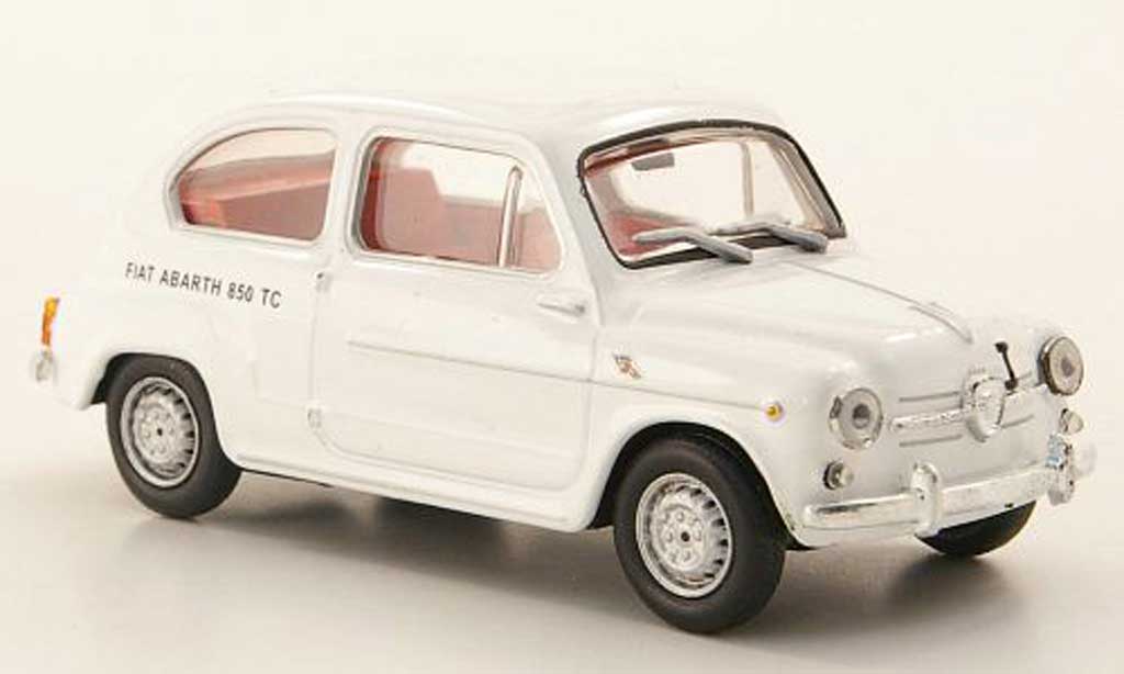 Fiat 850 1/43 Hachette Abarth TC wit modelauto