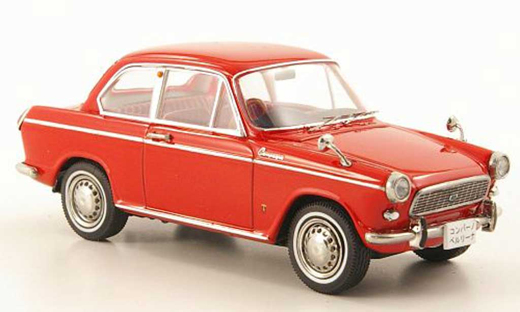 Daihatsu Compagno 1/43 Ebbro Berlina 800 rood modelauto