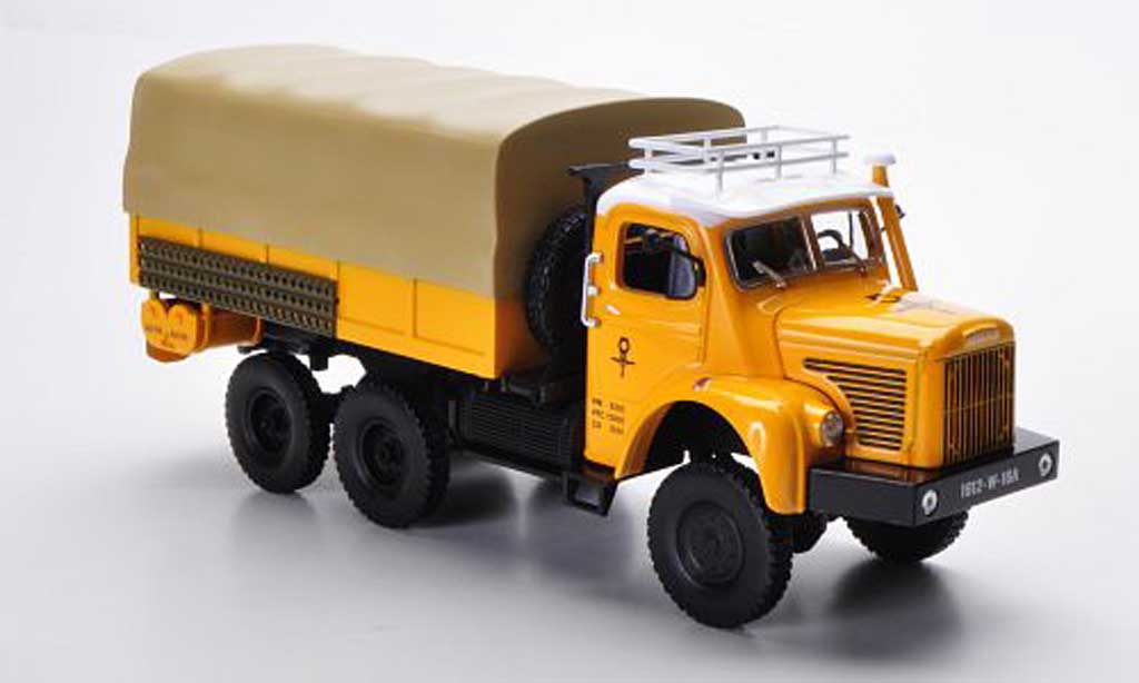 Berliet GBC 1/43 Norev 8 6x6 Gazelle geel PP-LKW 1959 modelauto
