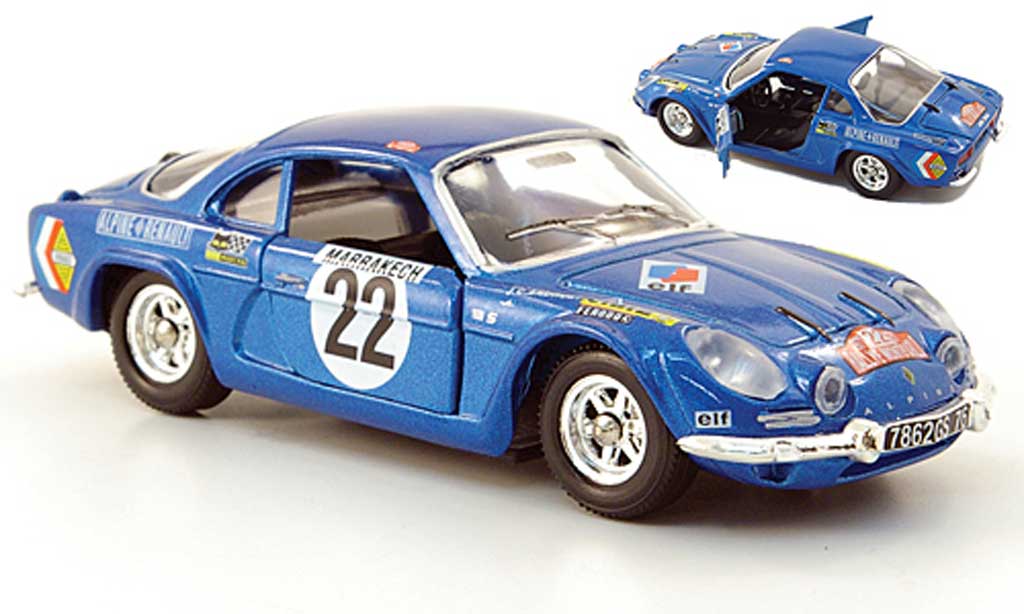 Alpine A110 1/43 Solido No.22 Rally Monte Carlo 1971 modelauto