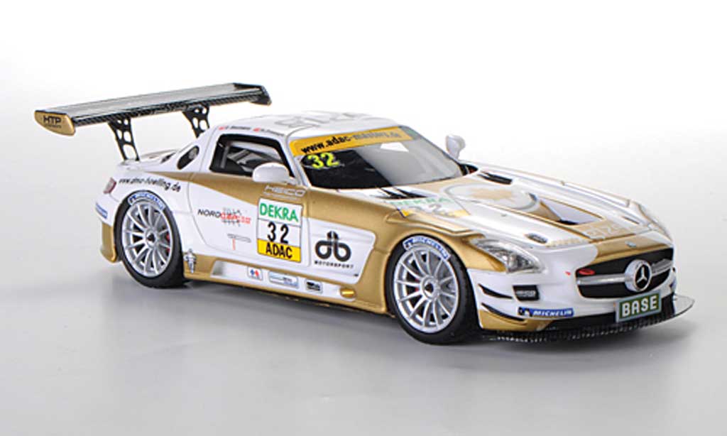 Mercedes SLS 1/43 Schuco AMG GT3 No.32 Heico Motorsport D.Baumann / H.Proczyk ADAC GT Masters-Saison 2011 modelauto