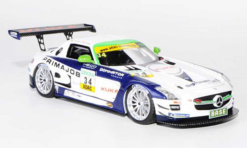 Mercedes SLS 1/43 Schuco AMG GT3 No.34 Primajob Team Heico L.D.Arnold / A.Zuber ADAC GT Masters-Saison 2011 modelauto