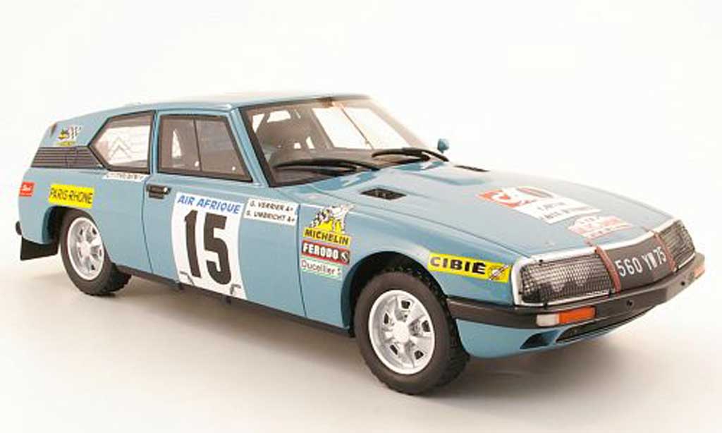 Citroen SM 1/18 Ottomobile Proodo No15 GVerrier / GUmbricht Rally du Bandama 1968 modelauto