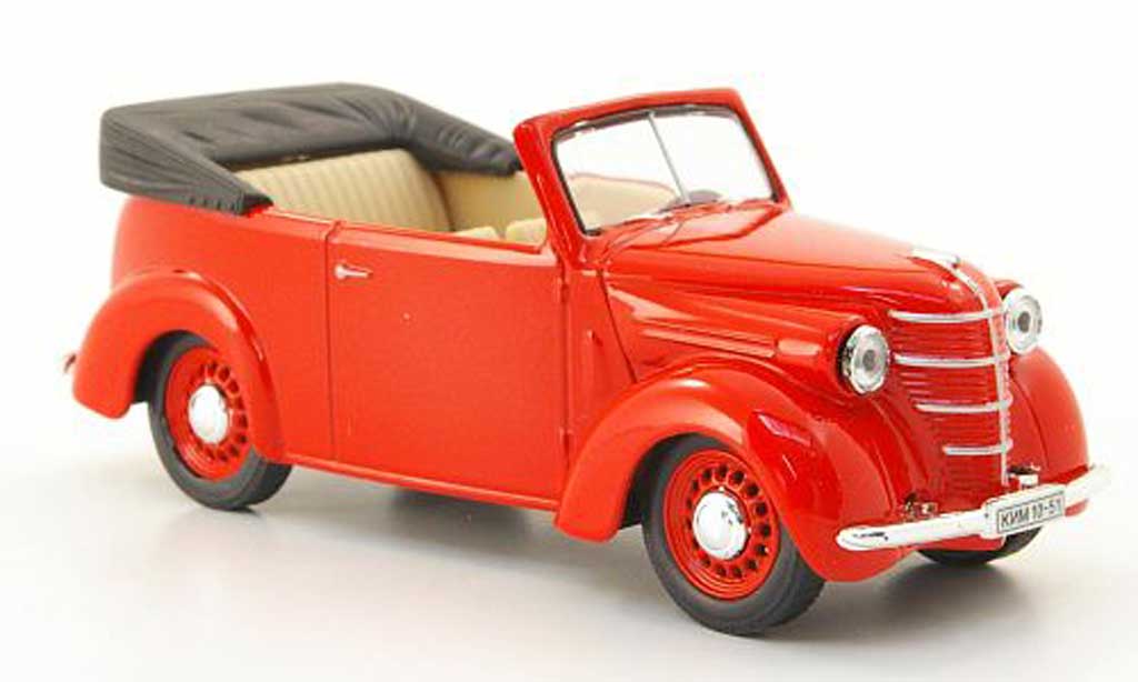 Kim 10-51 1/43 Nash Avtoprom Cabriolet rood modelauto