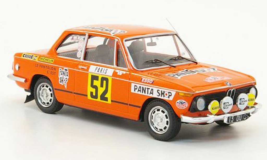 Bmw 2002 Tii 1/43 Trofeu Tii No.52 Pantashop Dorche/Vieu Rally Monte Carlo 1977 modelauto