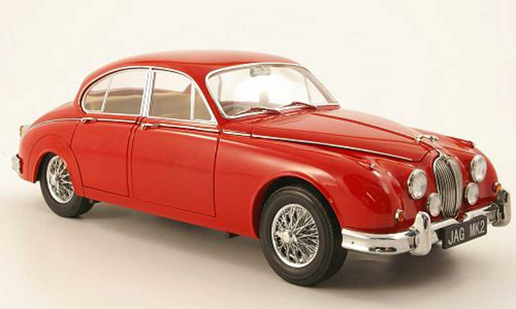 Jaguar MK 2 1/18 Model Icons 2 3.8 rood rhd 1962 modelauto