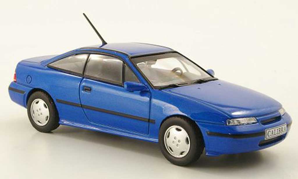 Opel Calibra 1/43 Hachette V6 blauw (ohne Magazin) 1993 modelauto