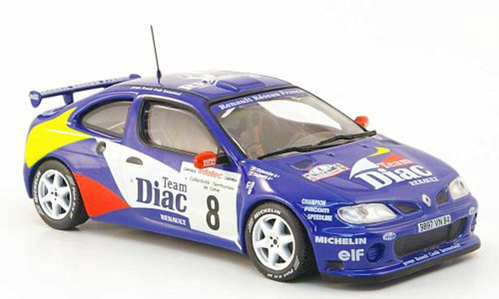 Renault Megane Maxi 1/43 Hachette Maxi No.8 Diac Tour de Corse 1996 modelauto