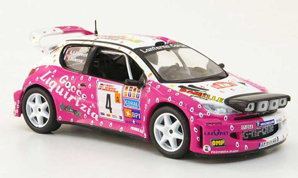 Peugeot 206 WRC 1/43 Hachette WRC No.4 Bonelle Rally de Madeira 2003 modelauto