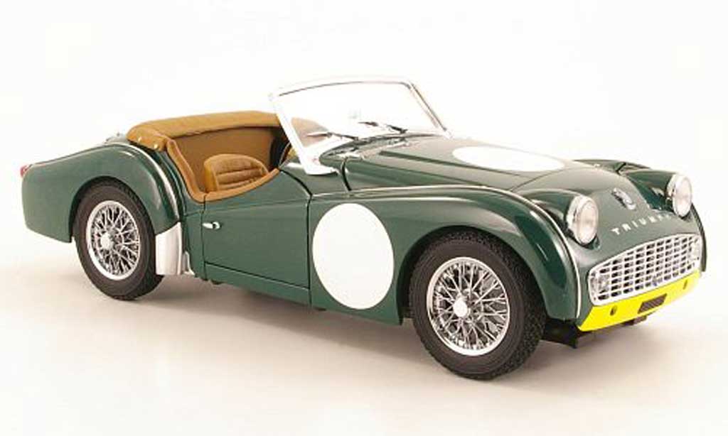 Triumph TR3 A 1/18 Kyosho A Racing grun RHD modelauto