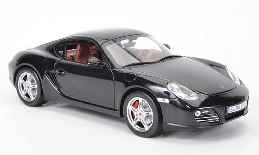 Porsche Cayman S 1/18 Norev S zwart 2009 modelauto