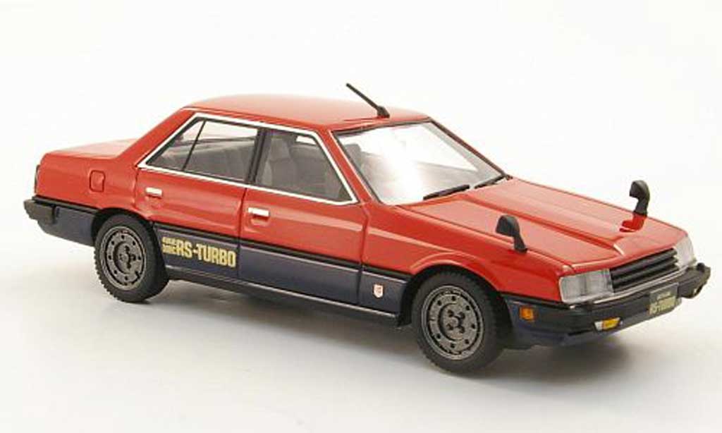 Nissan Skyline 2000 1/43 Hi Story 2000 Sedan Turbo rood/blauw RHD 1983 modelauto