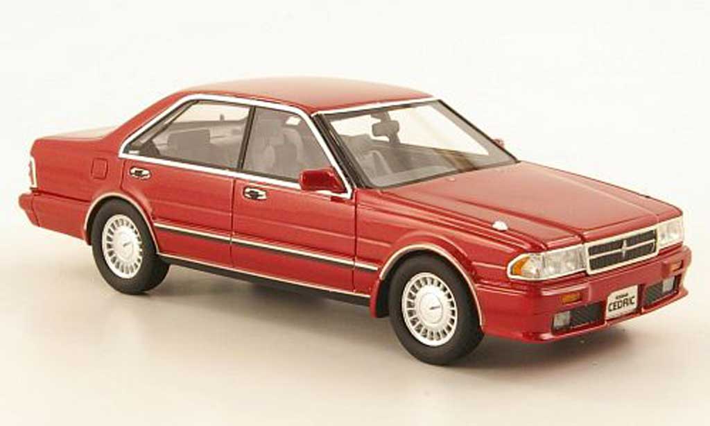 Nissan Cedric 1/43 Hi Story Gran Turismo SV (Y31) rood RHD 1989 modelauto