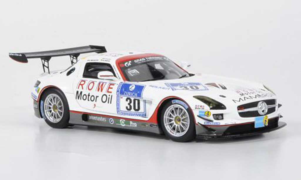 Mercedes SLS 1/43 Minichamps AMG GT3 No.30 Mamerow / Rowe Racing 24h ADAC Nurburgring 2011 modelauto