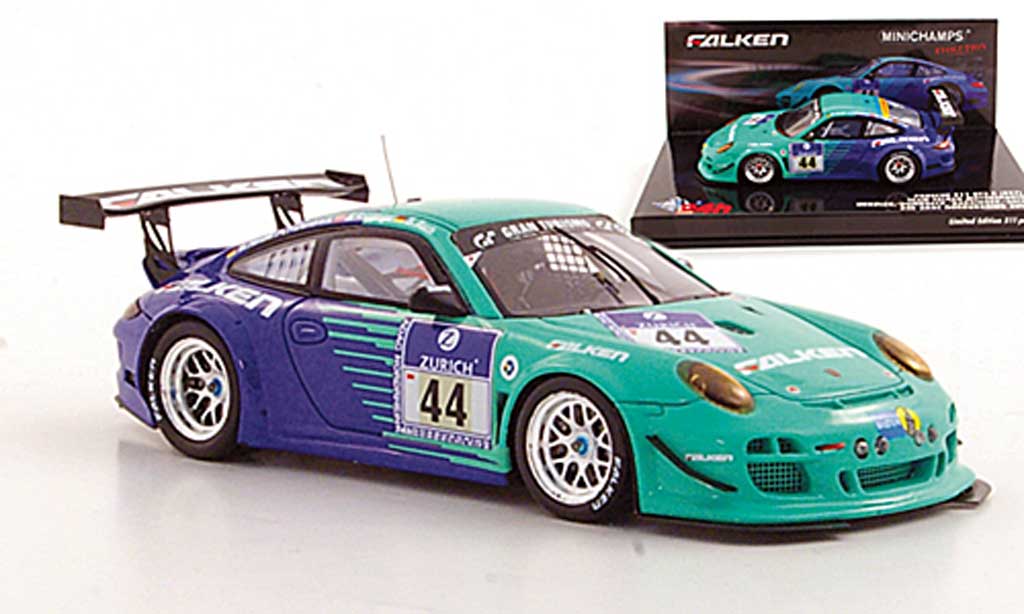 Porsche 997 GT3 1/43 Minichamps GT3 R 2011 No.44 Team Falken Motorsports ADAC 24h Nurburgring modelauto