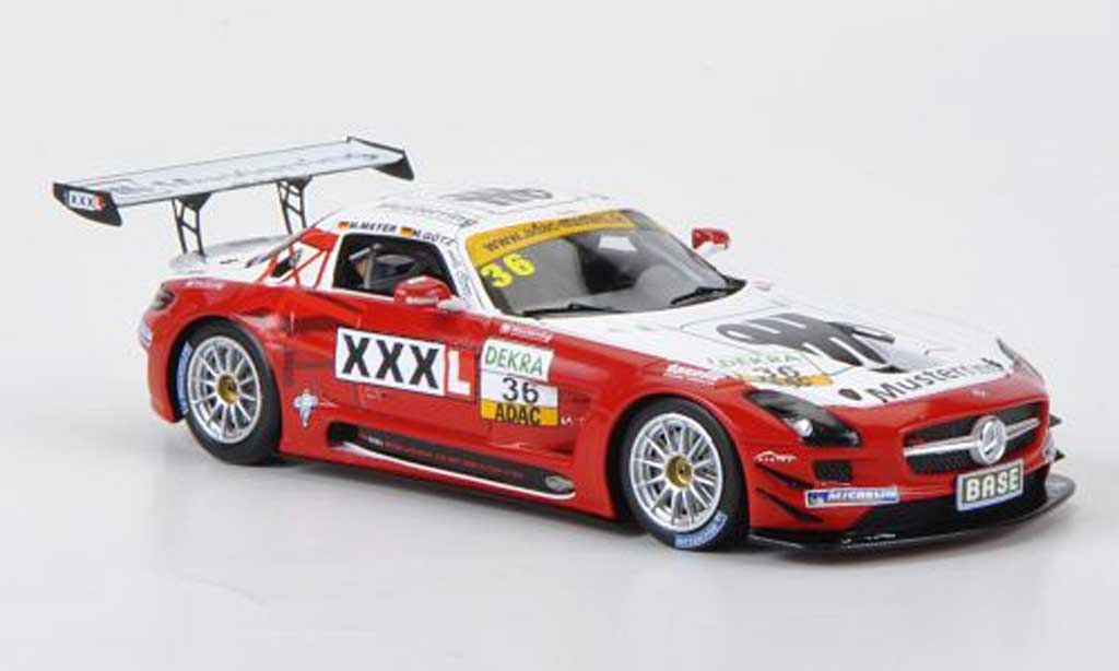 Mercedes SLS 1/43 Minichamps AMG GT3 No.36 MS Racing Musterring ADAC GT Masters 2011 modelauto