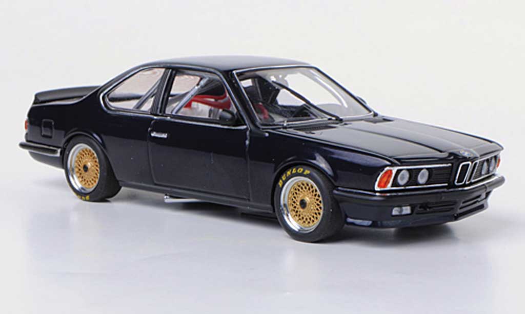 Bmw 635 CSI 1/43 Autoart Gr.A blauw Plain Body Version modelauto