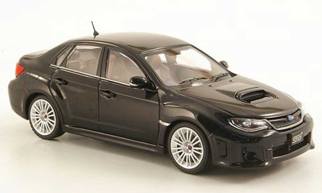 Subaru Impreza WRX 1/43 Ebbro STI WRX A-Line zwart 2010 modelauto