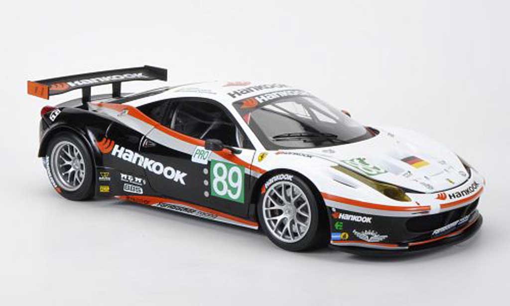Ferrari 458 Italia GT2 1/18 Hot Wheels Elite Italia GT2 No.89 Farnbacher Racing Hankook Farnbacher / Simonsen / Keen 24h Le Mans 2011 modelauto