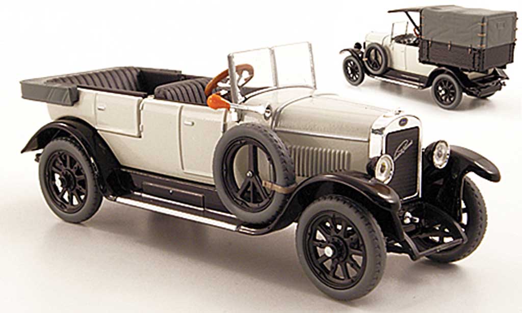Skoda 110 1/43 Abrex Laurin & Klement Combi Sedan/Lieferwagen grijs 1927 modelauto