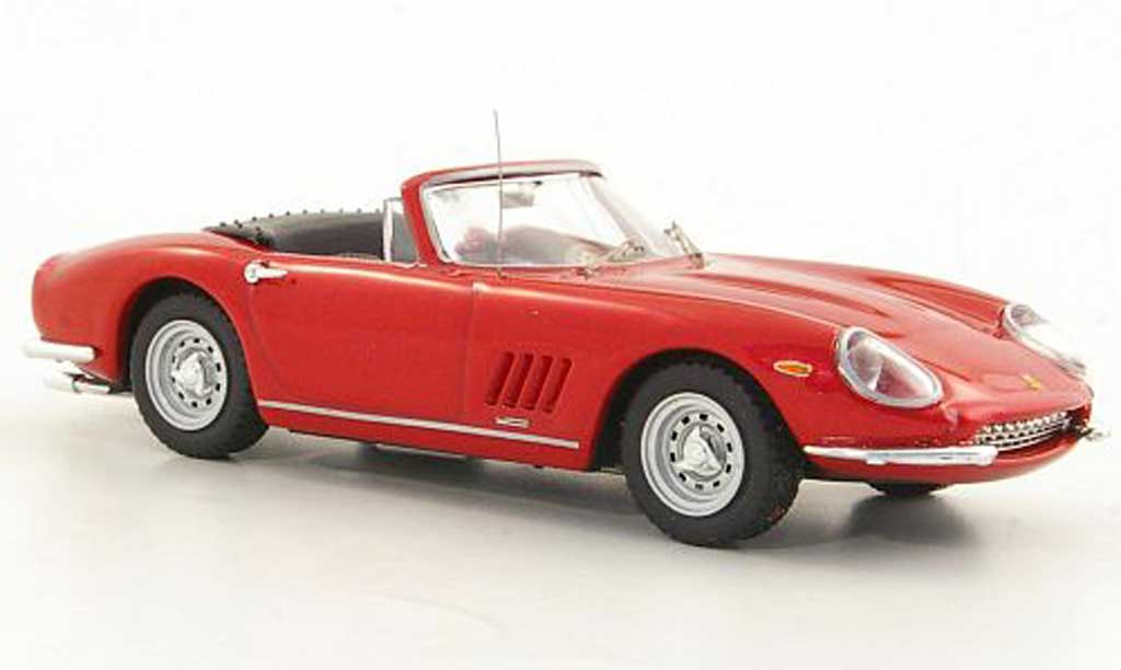 Ferrari 275 1/43 Best GTB/4 Spider rood S.McQueen modelauto