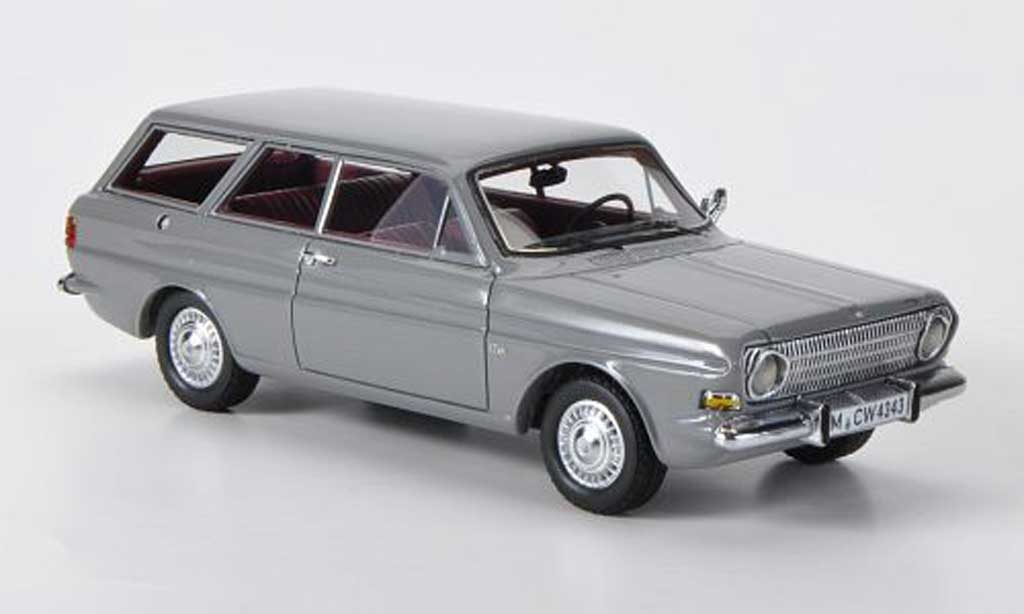 Ford Taunus 1966 1/43 Neo 1966 12m (P6) Turnier grijs limited edition modelauto