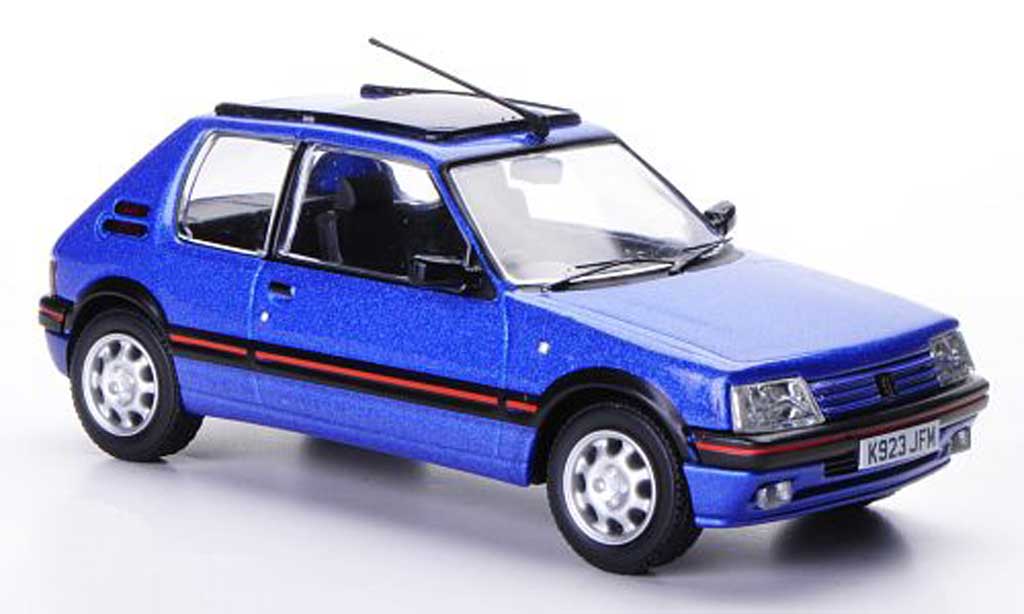 Peugeot 205 GTI 1/43 Vanguards GTI 1.9 blauw Top Gear modelauto