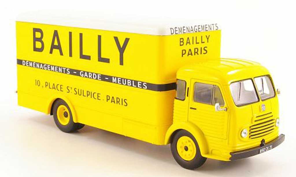 Simca Cargo 1/43 Hachette Bailly Koffer-LKW 1953 modelauto