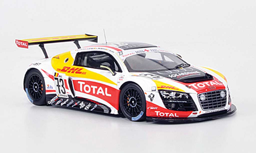 Audi R8 LMS 1/43 Spark LMS No.73 Total/DHL 24h Spa 2010 modelauto